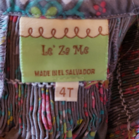 Le' Za Me 4T Smocked long sleeve dress - Picture 4 of 8